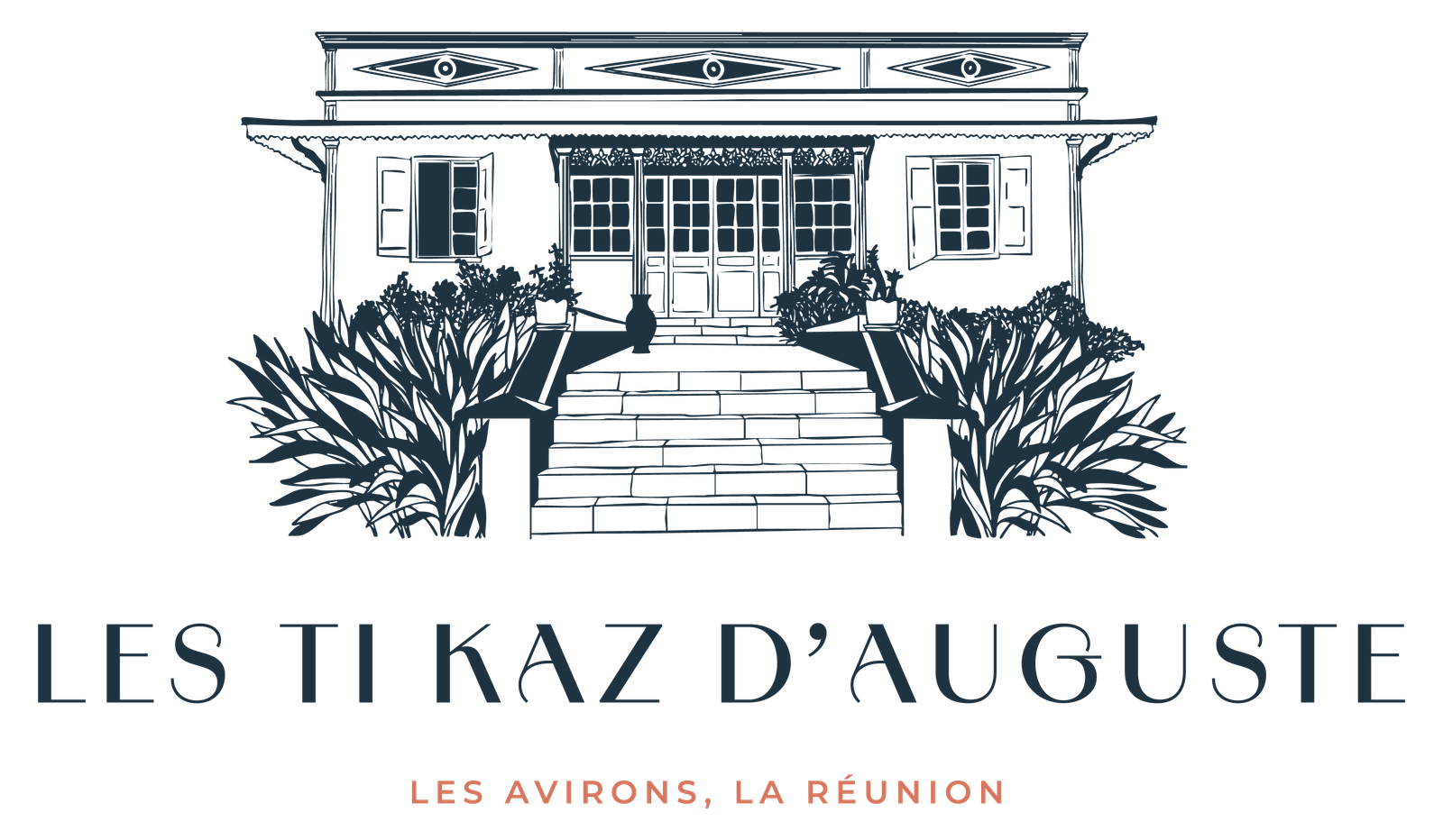Les Ti Kaz d'Auguste-logo principal_couleurs