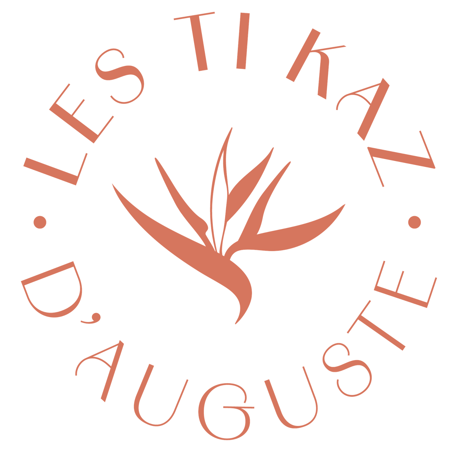 Les Ti Kaz d'Auguste-logo tertiaire-rouille